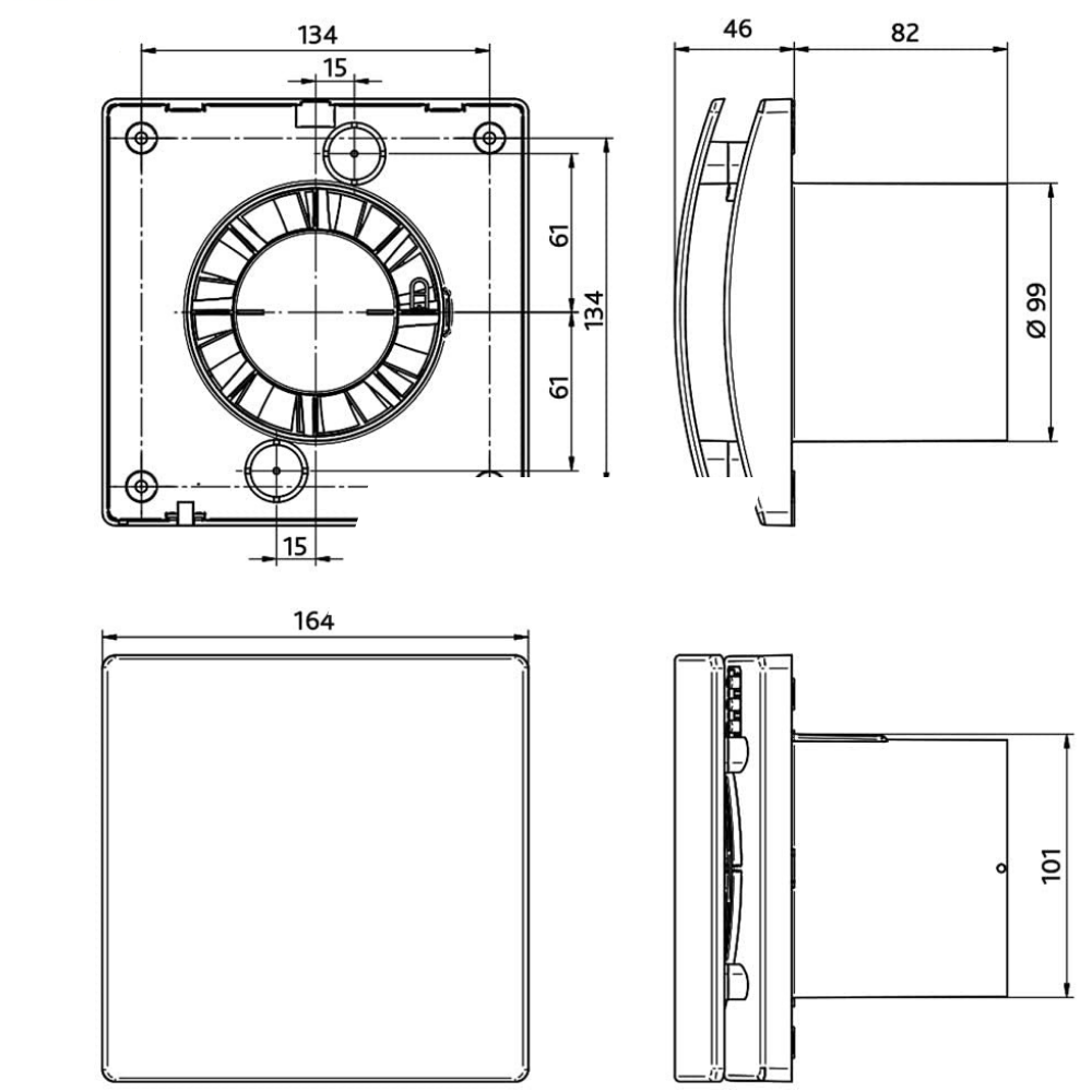 buy intelligent extractor fan humidistat