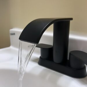 waterfall bathroom faucet